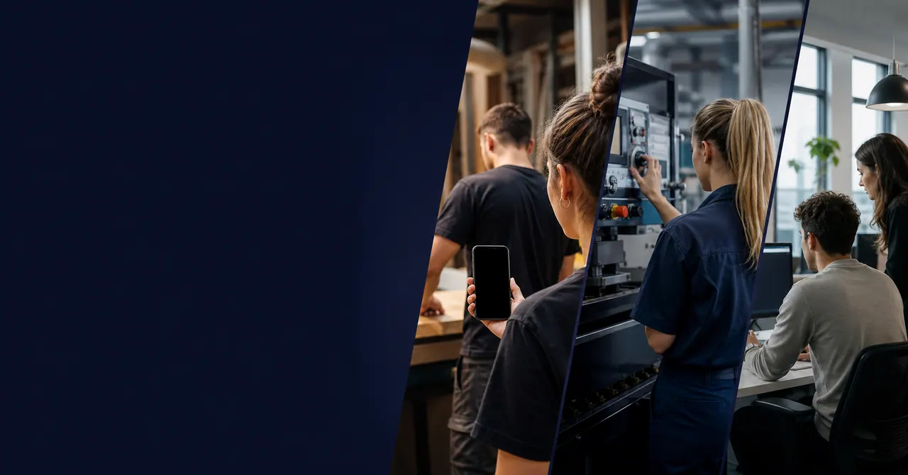 Ausbildungswelten in Handwerk, Technik und Büro ohne erkennbare Personen